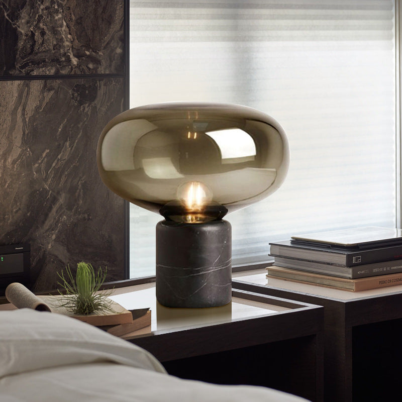 Post-Modern Creative Marble Glass Study Table Lamp