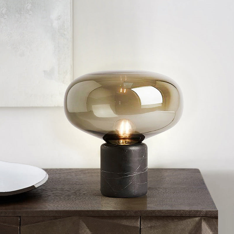 Post-Modern Creative Marble Glass Study Table Lamp