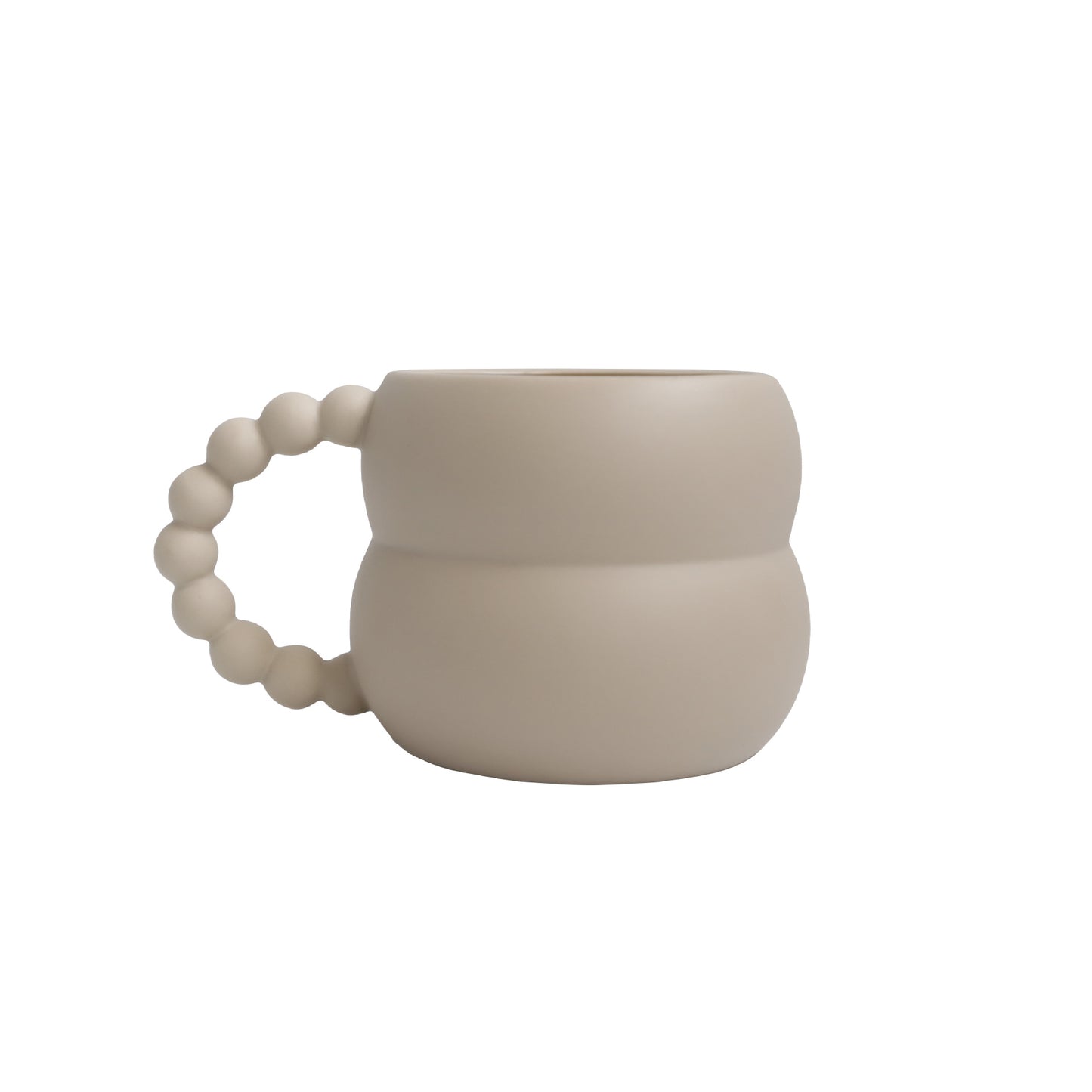 Porcelain Life Plump Mug - A trendy household and office coffee cup, perfect as a gift for girls and couples, suitable for drinking water.