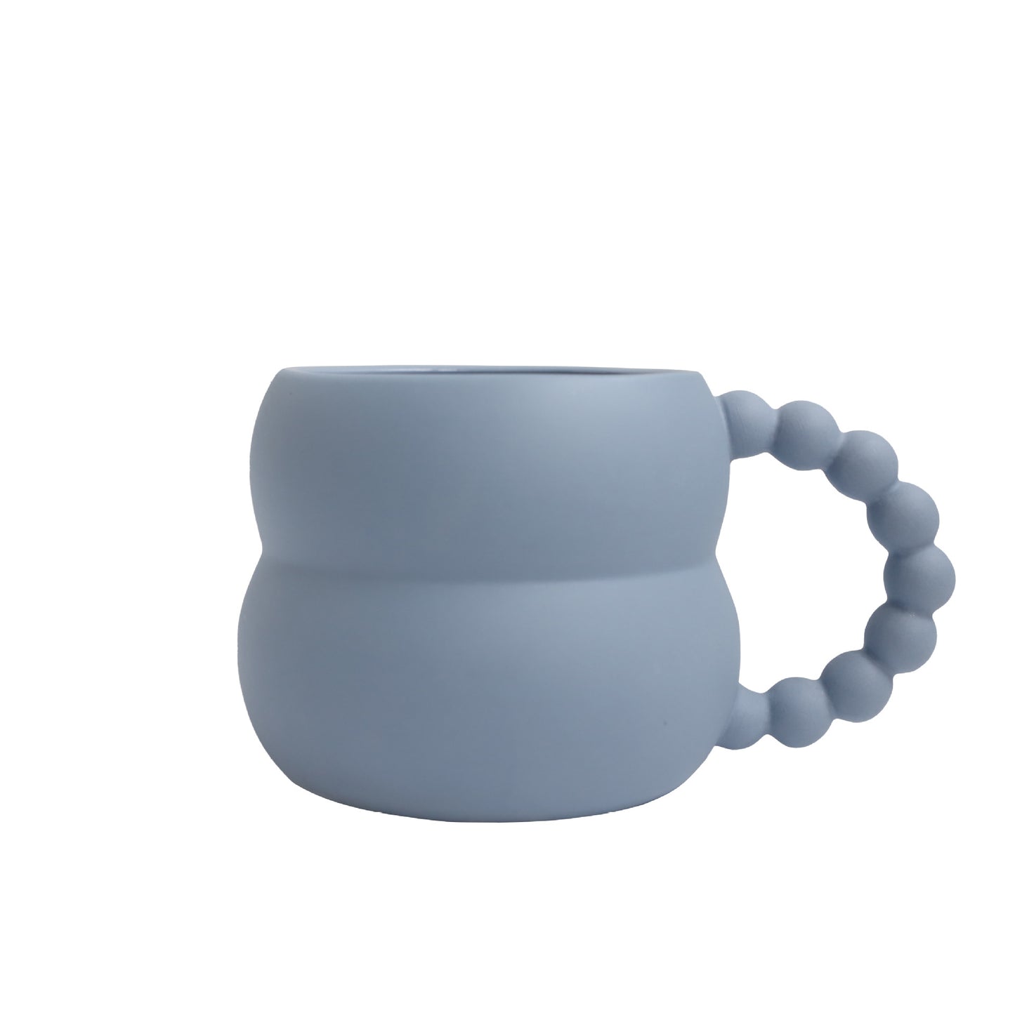 Porcelain Life Plump Mug - A trendy household and office coffee cup, perfect as a gift for girls and couples, suitable for drinking water.